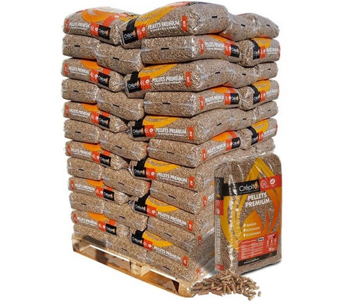 Crépito Bois granulés 15Kg 1 palette – Image 1